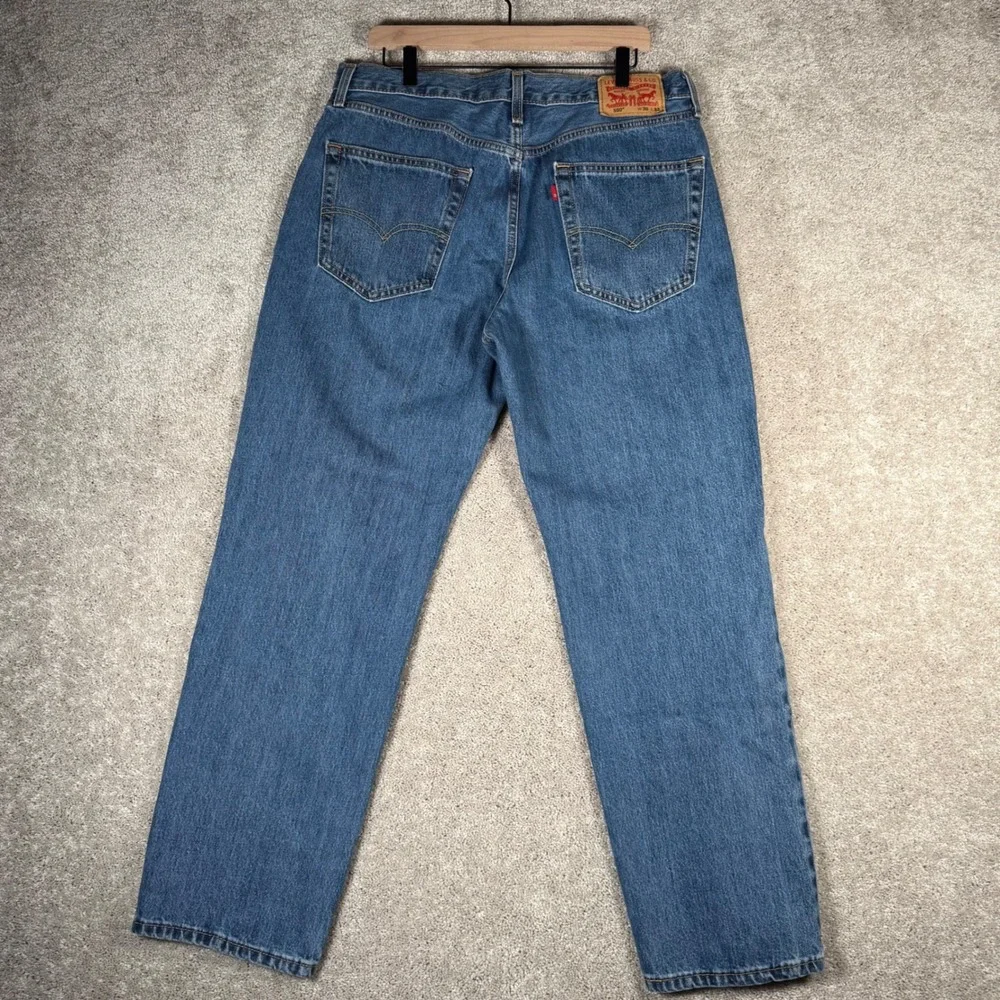 Levis 550 Relaxed Fit Tapered Leg Jeans Men's 36x32 Blue Medium Wash Denim